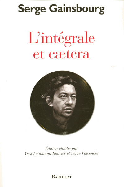 Книга L'INTEGRALE ET CAETERA Serge Gainsbourg