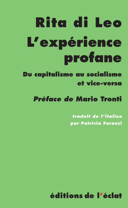 Kniha L'EXPERIENCE PROFANE Rita DI LEO