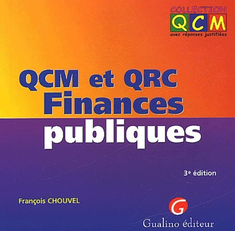 Carte qcm et qrc. finances publiques - 3ème édition Chouvel f.