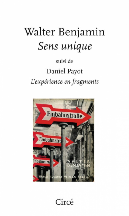 Knjiga Sens unique Walter BENJAMIN