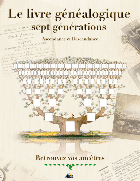 Carte Le livre génélalogique 7 générations MEDORI