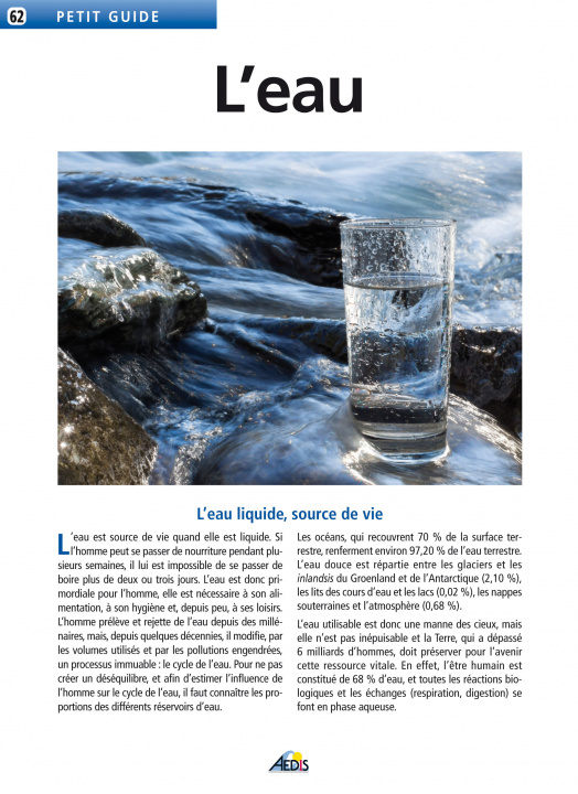 Knjiga L'eau collegium