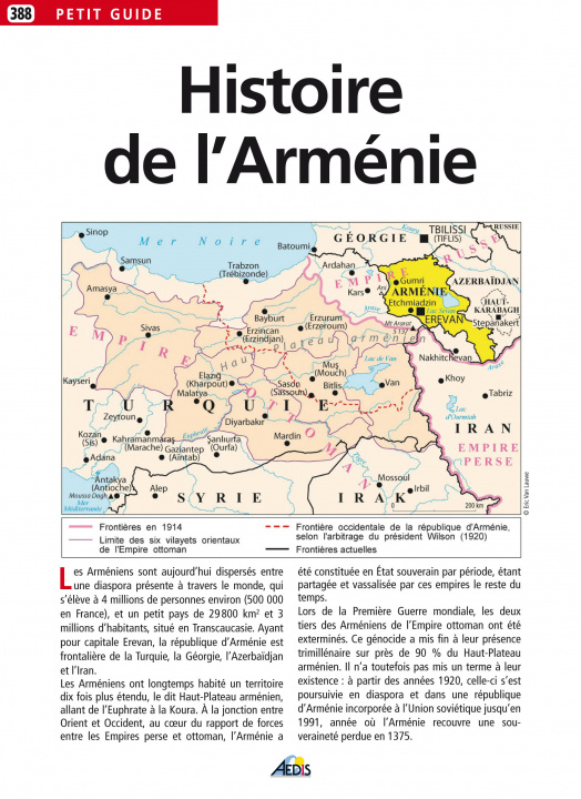 Carte Histoire de l'Arménie collegium