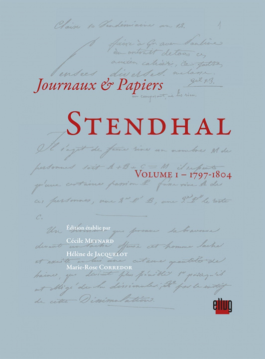 Kniha Stendhal - Volume I - 1797-1804 Corredor