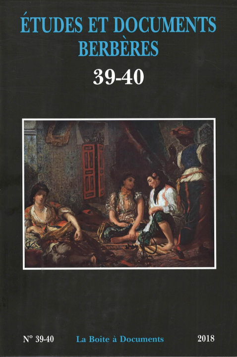 Boek Etudes et Documents Berbères 