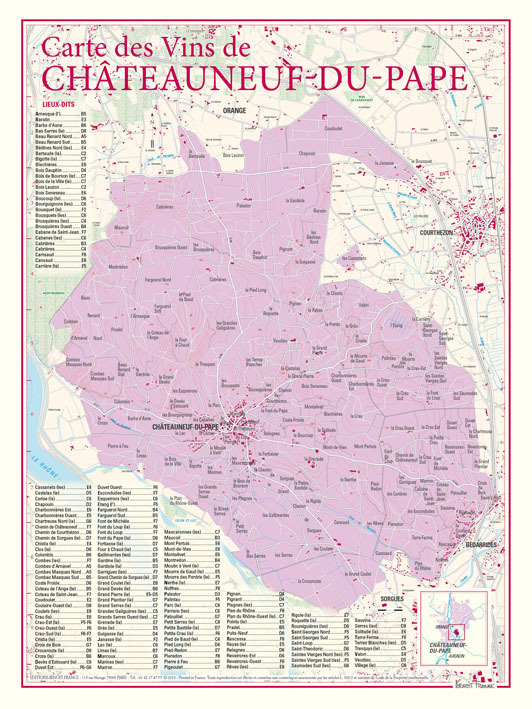 Книга CARTE DES VINS DE CHATEAUNEUF DU PAPE BENOIT FRANCE