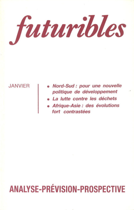 Knjiga FUTURIBLES NO172 JANVIER 1993 collegium