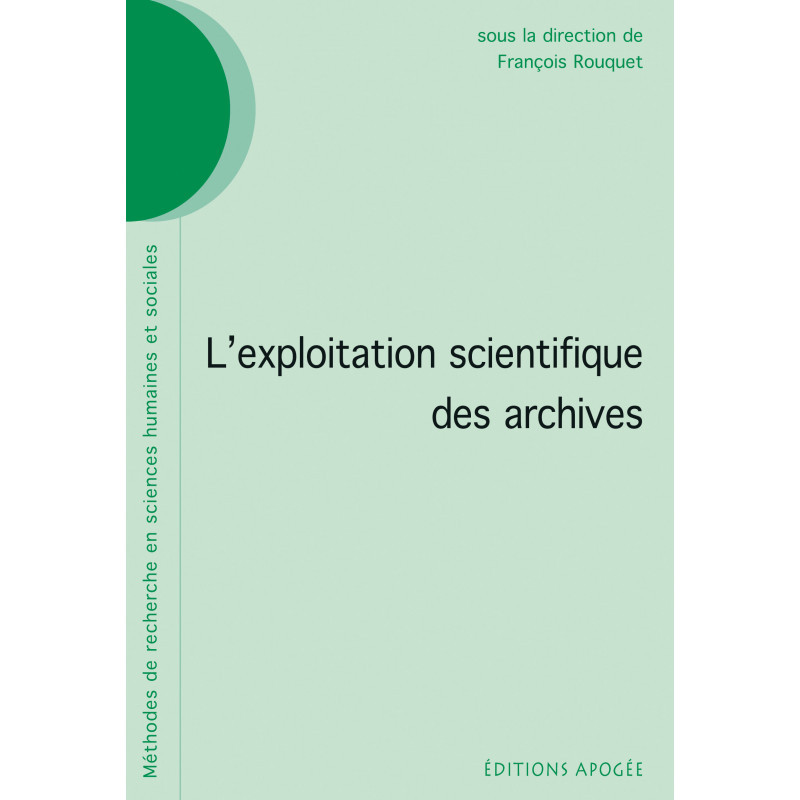 Livro L'EXPLOITATION SCIENTIFIQUE DES ARCHIVES Rouquet