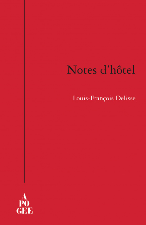 Boek Notes d'Hôtel Delisse
