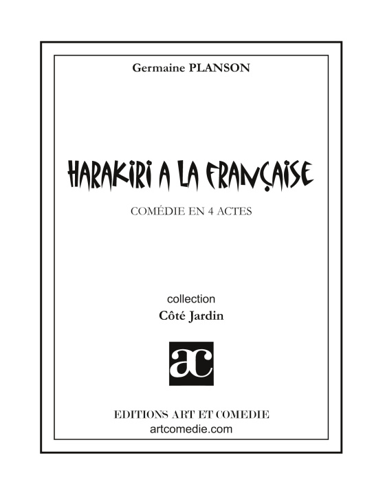 Kniha Harakiri à la française Planson