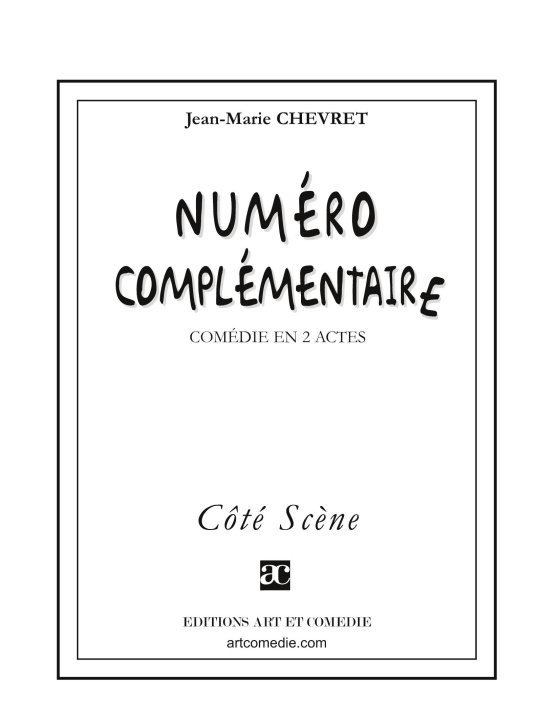 Knjiga Numéro complémentaire Chevret