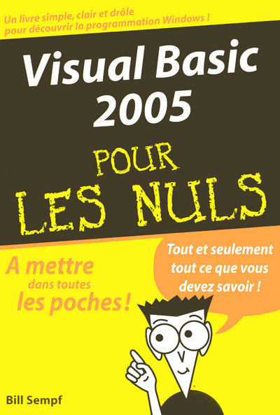 Book Visual Basic 2005 Poche Pour les nuls Bill Sempf