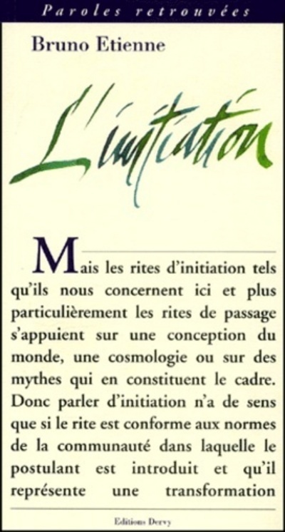 Knjiga L'initiation Bruno Etienne