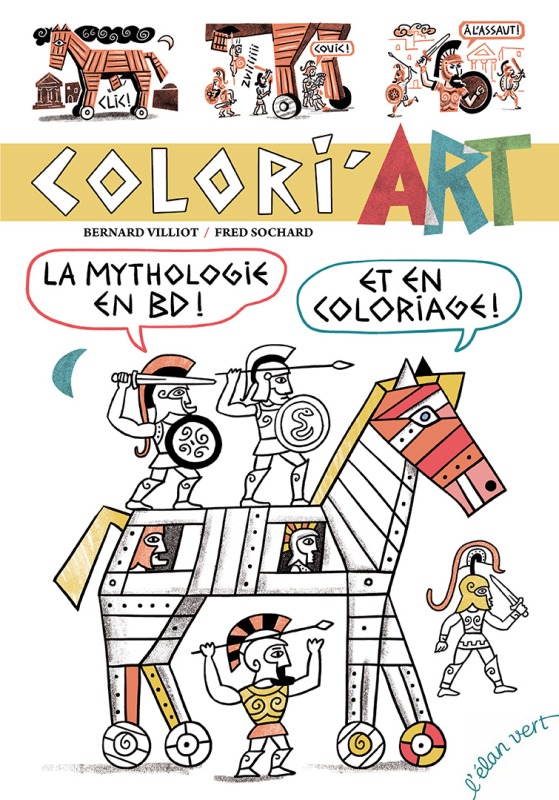 Kniha Colori'art - la mythologie en bd et en coloriages BERNARD VILLIOT