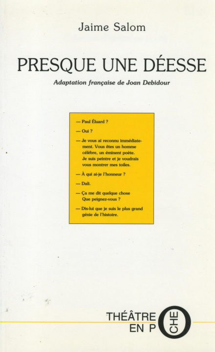 Book PRESQUE UNE DEESSE SALOM