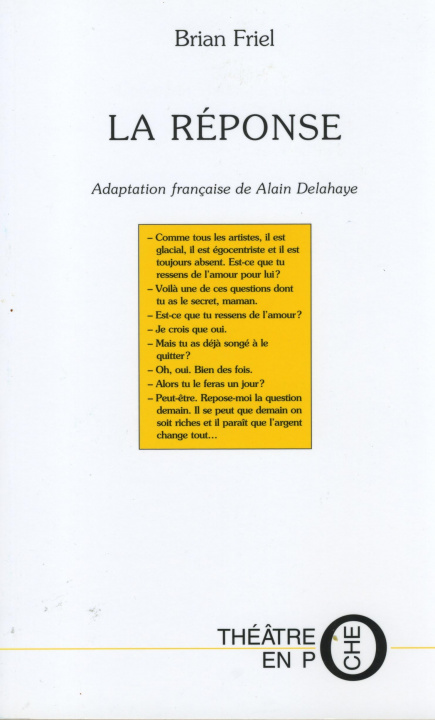 Libro LA REPONSE FRIEL