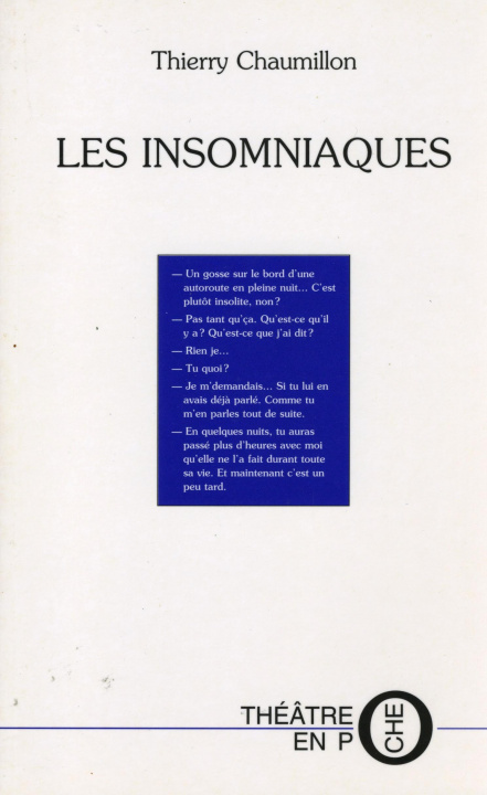 Knjiga LES INSOMNIAQUES CHAUMILLON