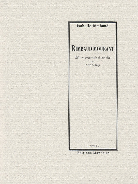 Libro RIMBAUD MOURANT Isabelle RIMBAUD
