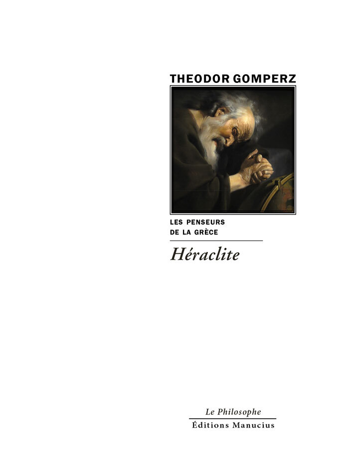 Buch HERACLITE Theodor GOMPERZ