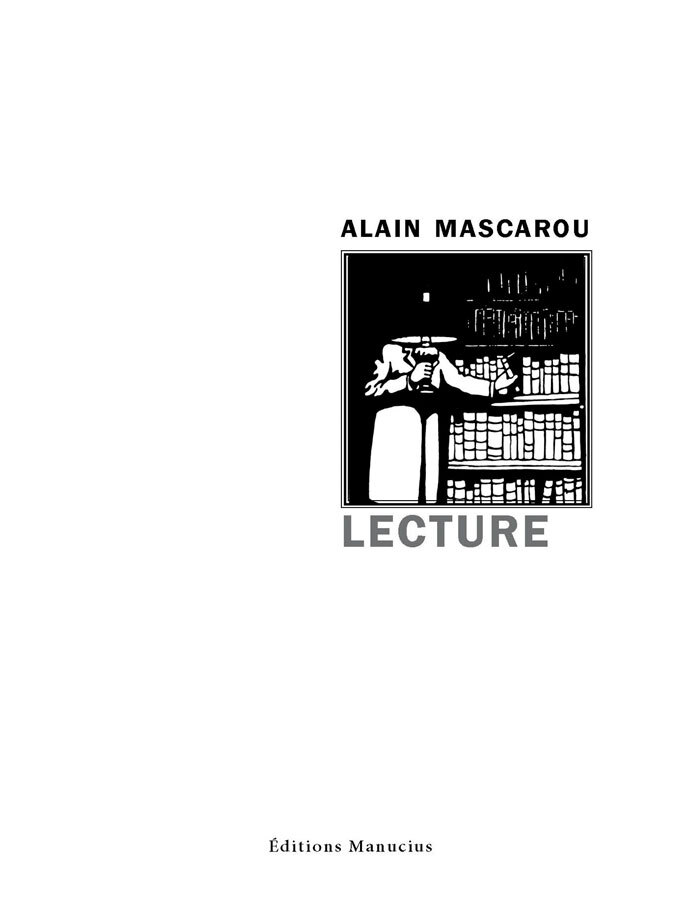Knjiga LECTURE Alain MASCAROU