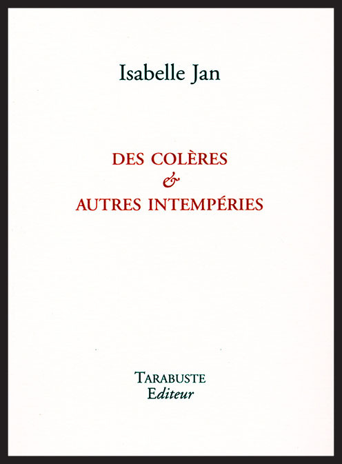 Kniha DES COLERES & AUTRES INTEMPERIES - Isabelle Jan Jan