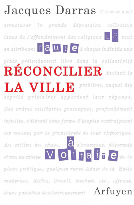 Kniha RECONCILIER LA VILLE Darras
