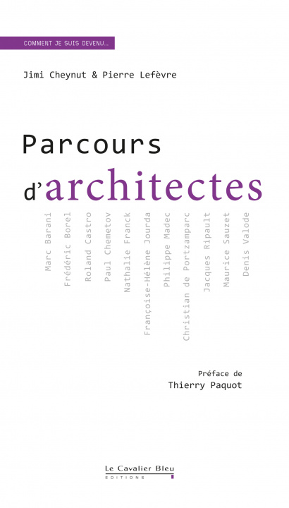 Boek Parcours d'architectes Lefèvre