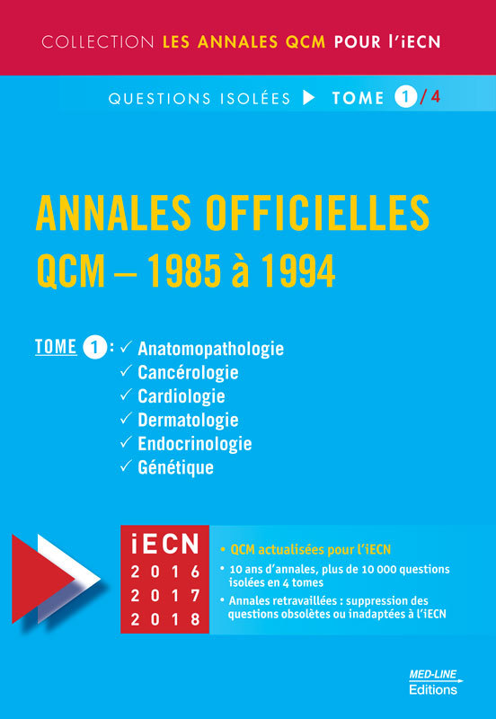 Könyv MED-LINE ANNALES OFFICIELLES QCM 1985-1994 PERROT