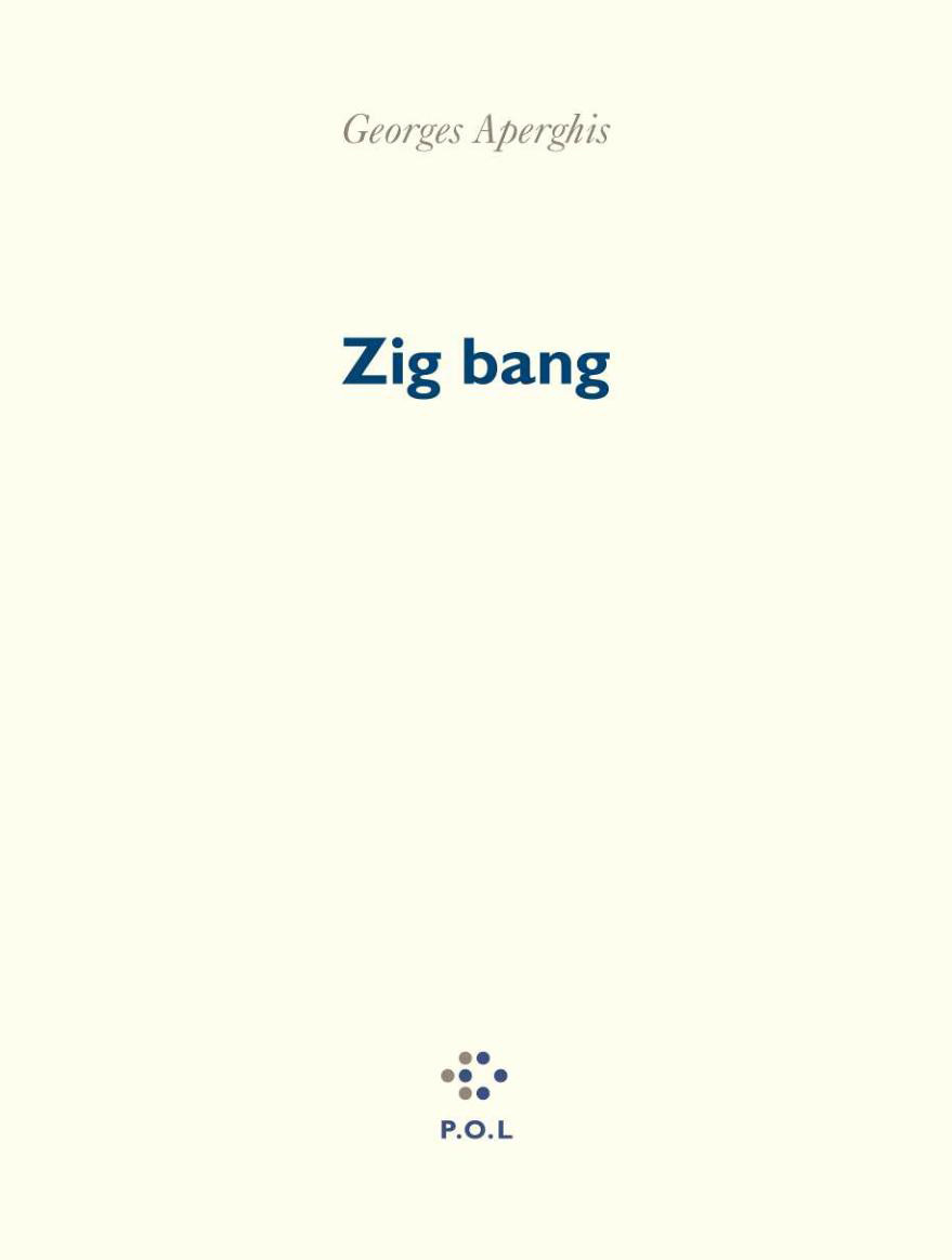 Buch Zig-Bang Aperghis