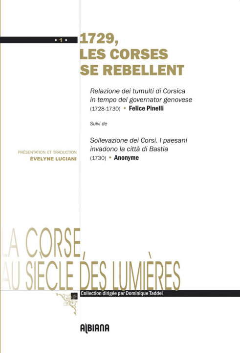 Kniha 1729, les Corses se rebellent Luciani