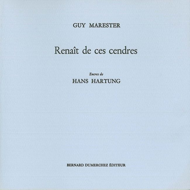 Knjiga Renait de Ces Cendres Guy Marester