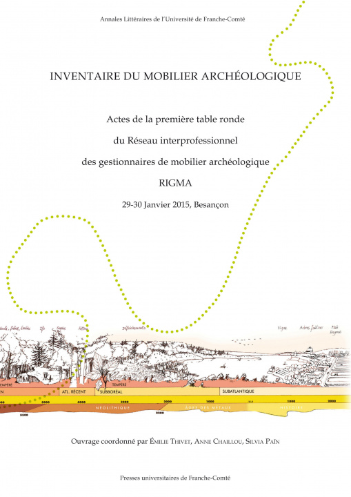 Carte Inventaire du mobilier archéologique - actes de la première Table ronde du Réseau interprofessionnel des gestionnaires de mobilier arché 
