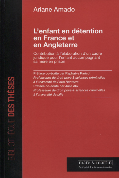 Książka L'enfant en détention en France et en Angleterre Amado