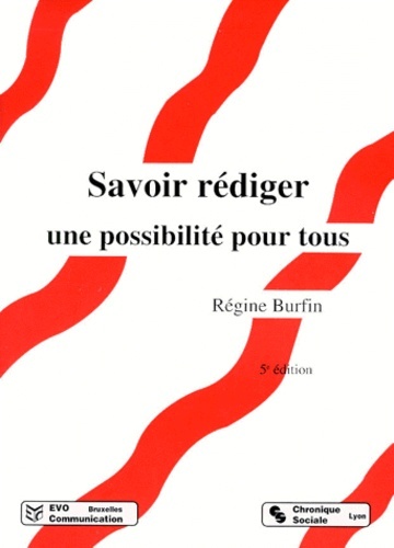 Book Savoir rédiger Burfin
