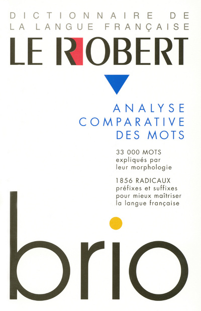 Kniha Le Robert Brio Analyse comparative des mots collegium