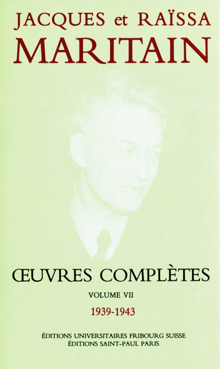 Carte OEUVRES COMPLETES MARITAIN VII MARITAIN JACQUES