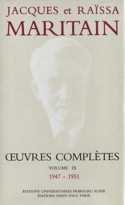 Carte OEUVRES COMPLETES MARITAIN IX MARITAIN JACQUES