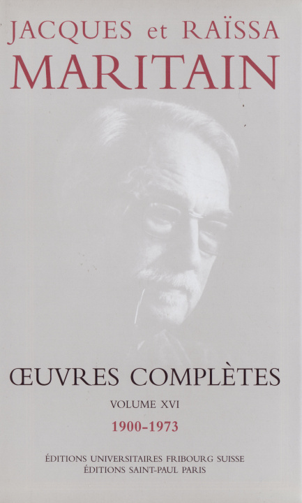 Book OEUVRES COMPLETES MARITAIN XVI Maritain