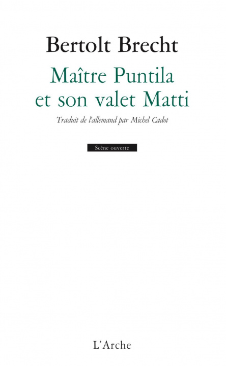 Carte Maître Puntila et son valet Matti Brecht