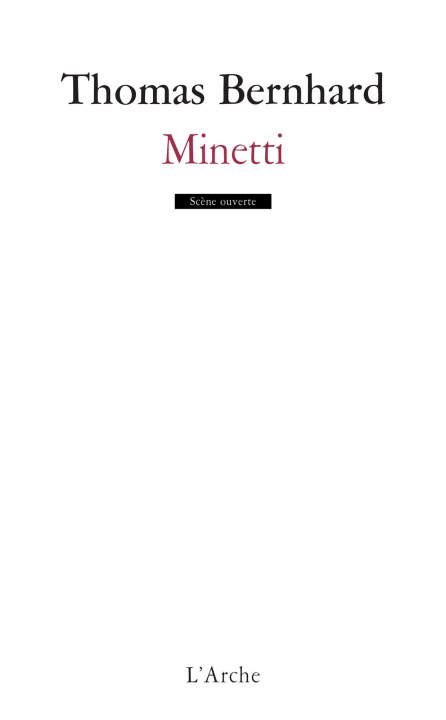 Knjiga Minetti Bernhard