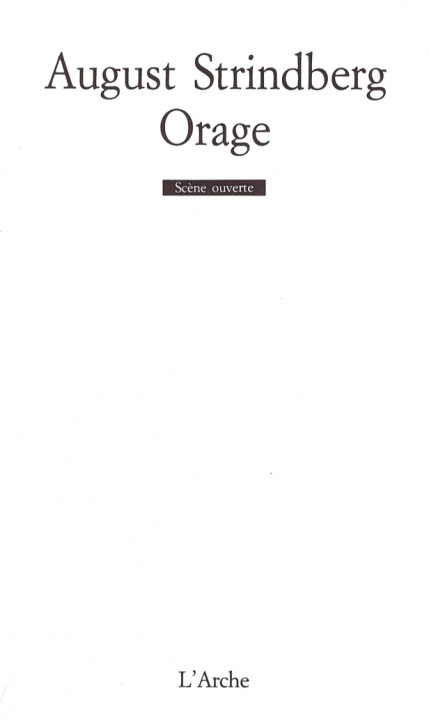 Book Orage Strindberg