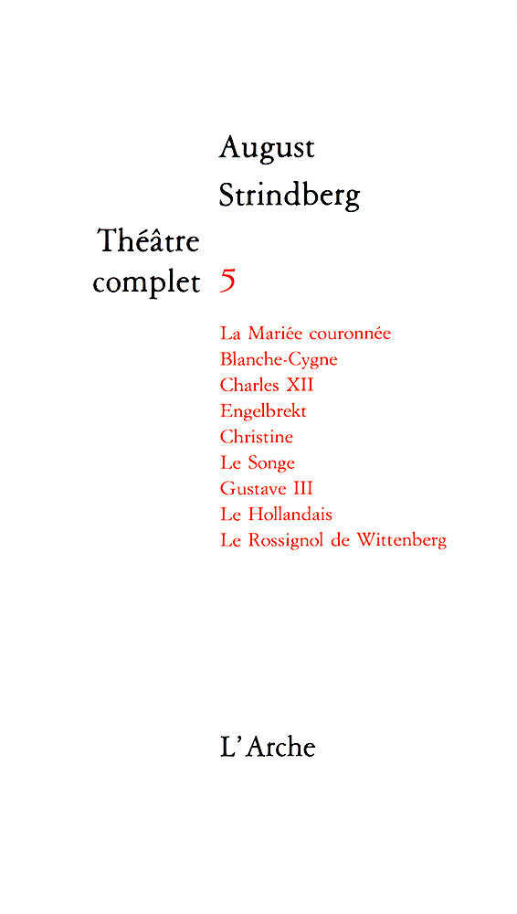 Carte Théâtre T5 Strindberg Strindberg