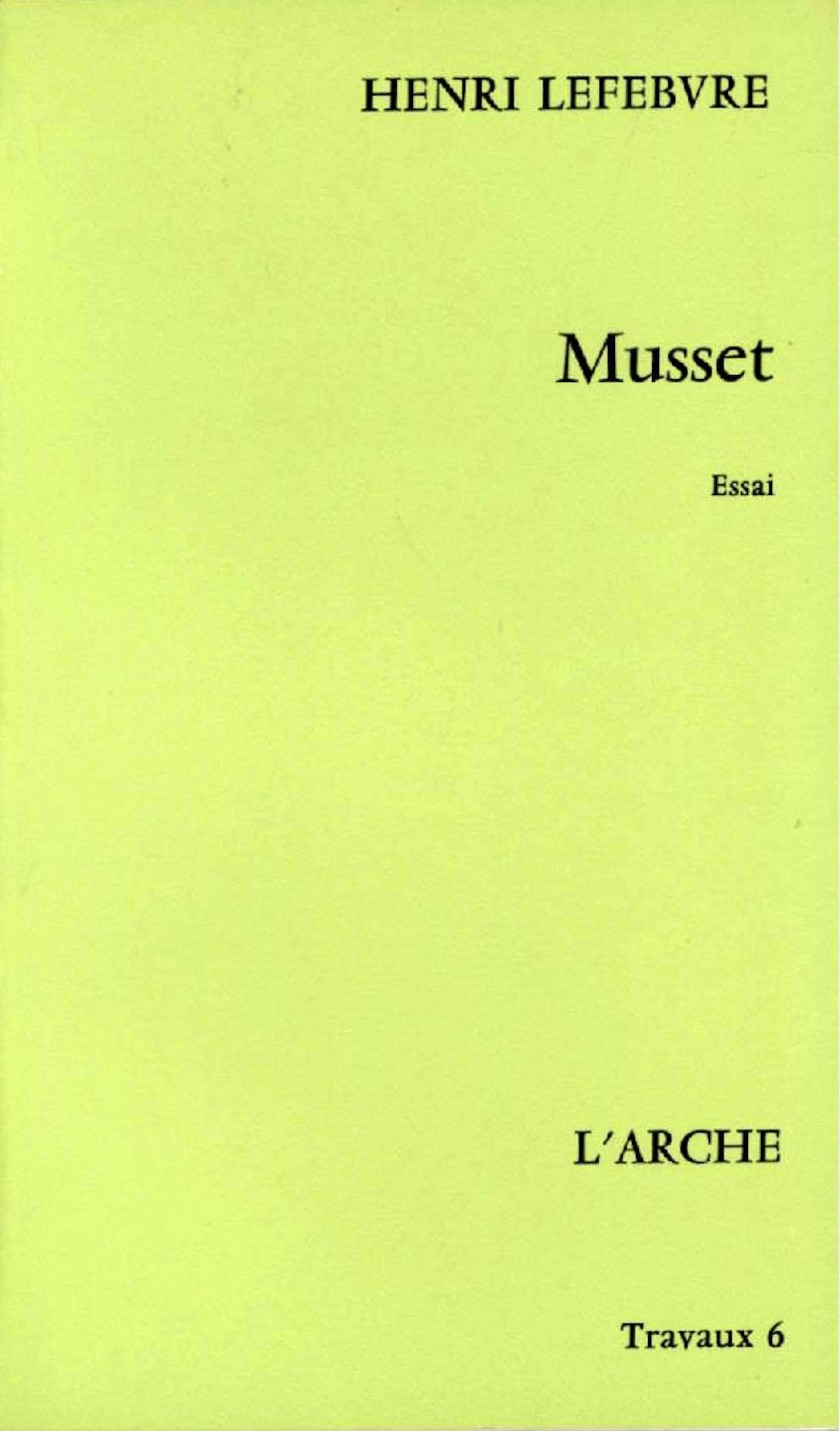 Knjiga Musset Lefebvre
