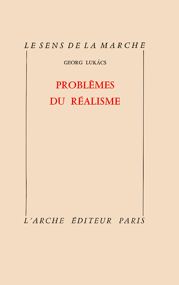 Knjiga Problèmes du réalisme Lukács