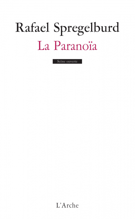 Knjiga La Paranoïa Spregelburd