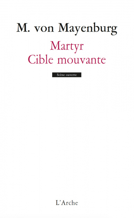 Boek Martyr / Cible mouvante von Mayenburg