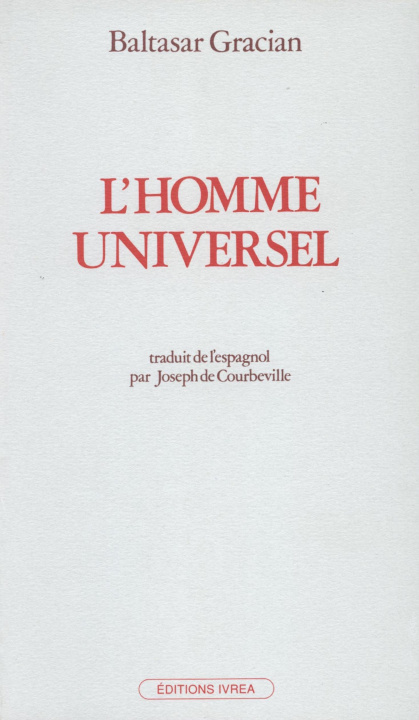 Kniha L' Homme universel Baltasar Gracian
