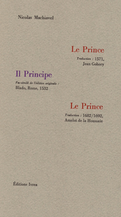 Knjiga Le Prince Machiavel