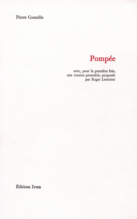 Knjiga Pompée Pierre Corneille