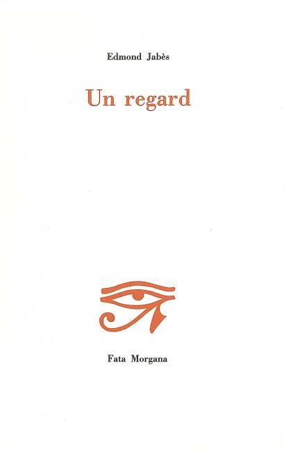 Kniha Un regard Jabès